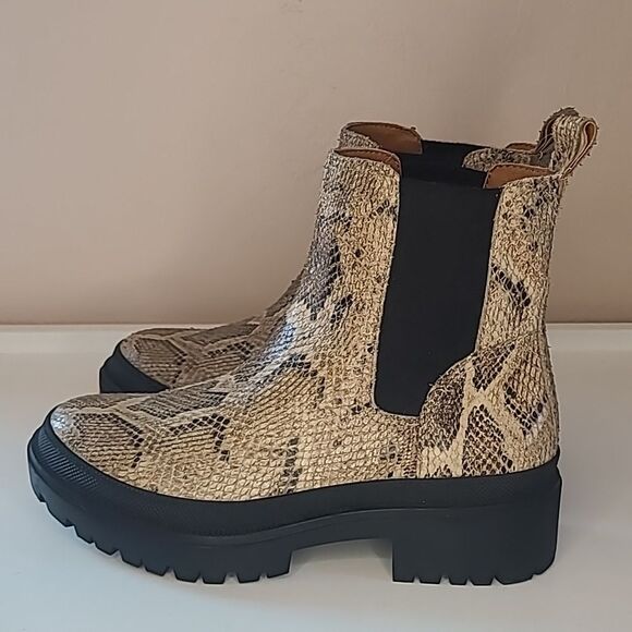 Lucky BrandLucky Brand Womens Emali Nubuck Pull On Ankle Boots Size 7M - Picture 4 of 15